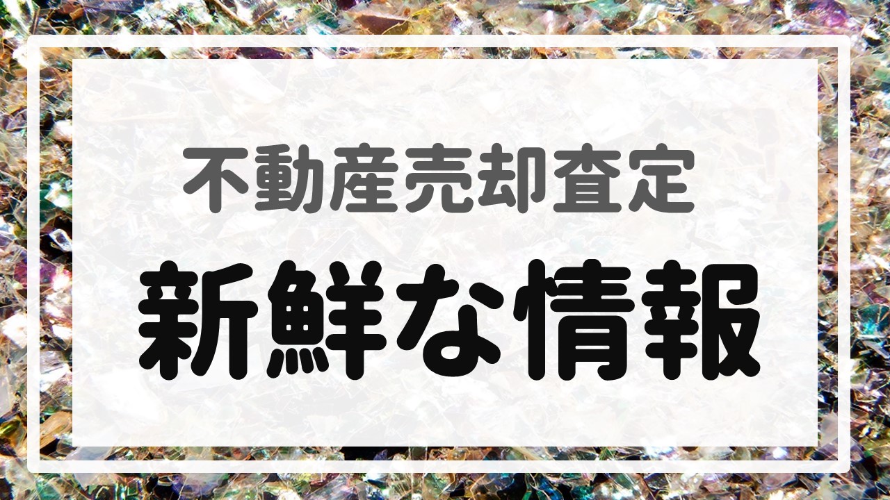 不動産売却査定  〜『新鮮な情報』〜